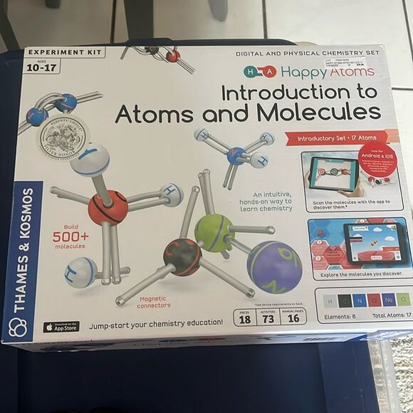 Happy Atoms Introduction to Atoms & Molecules Experiment Kit /Chemistry Set Comp - Picture 1 of 5